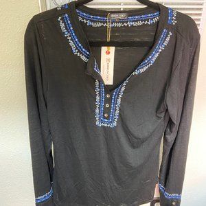 NEW Urban Coco Black with Blue Large Shirt